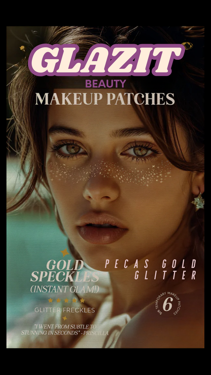 Pecas Gold Glitter - Makeup Patches